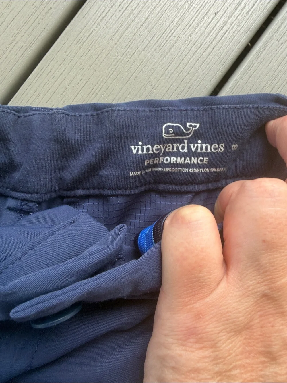 Vineyard Vines Boys Blue Flat-Front Shorts